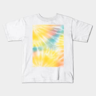 Abstract Rainbow Flower Kids T-Shirt